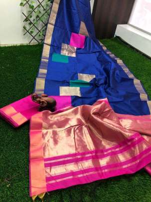 Banglori Raw Silk Saree With Rich Golden Zari saree