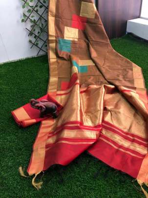 Banglori Raw Silk Saree With Rich Golden Zari saree