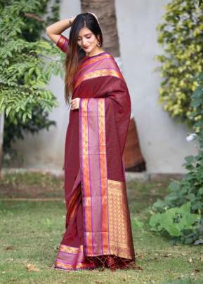 Bhavani Silk Maroon Colour Saree