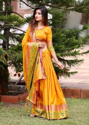Bhavani Silk Orange Colour Saree