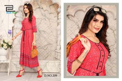 Blue Hills Walkway Vol 2 Kurti Wholesale Catalog 10 Pcs