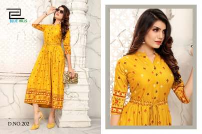 Blue Hills Walkway Vol 2 Kurti Wholesale Catalog 10 Pcs