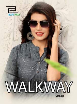 Blue Hills Walkway Vol 2 Kurti Wholesale Catalog 10 Pcs