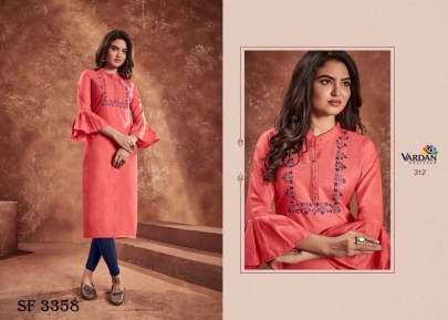 Cloud Vol-1 Baloon Slives Kurti In 5 Color By Vardan Desginer