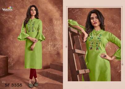 Cloud Vol-1 Baloon Slives Kurti In 5 Color By Vardan Desginer