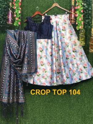 Crop Top Designer Lehenga