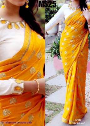 DESIGNER CHANDERI SILK SAREE 