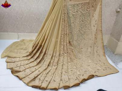 Designer Gorgette Party Wear Saree