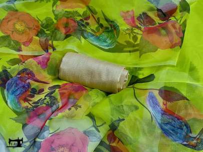 Designer Moss Organza Silk Saree