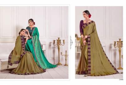 Designer Platinum Two Toned Shaded Silk Mix Saree Catalogs