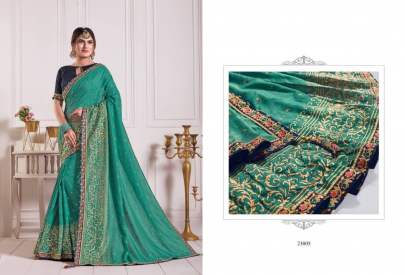 Designer Platinum Two Toned Shaded Silk Mix Saree Catalogs