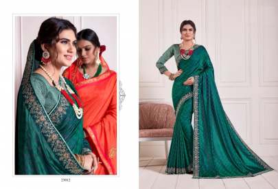 Designer Platinum Two Toned Shaded Silk Mix Saree Catalogs