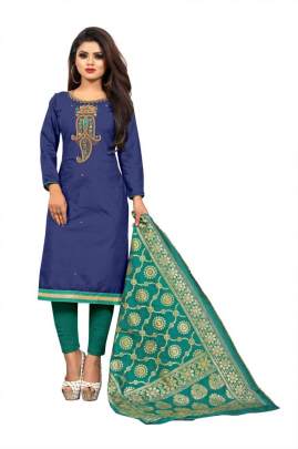 EXCLUSIVE COTTON DRESS MATERIAL SUIT