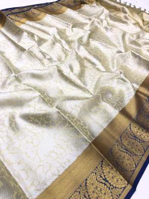 Exclusive kora muslin weaving sarees with pretty zari weaves desing