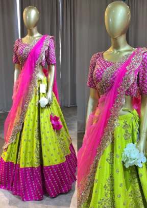 FANCY LEHENGA CHOLI IN BANGLORY SATIN