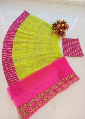 FANCY LEHENGA CHOLI IN BANGLORY SATIN