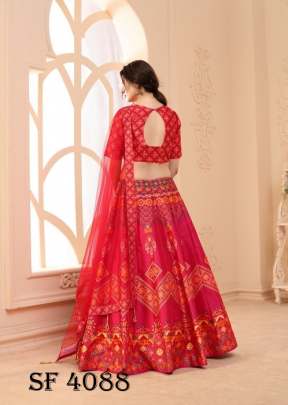 FLORAL VOL  2 Bridal Lehengha Choli In Pink Color By SHUBHKALA