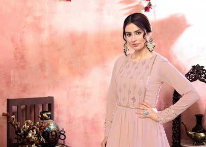 FLORY VOL 12 Anarkali Long Gown In Dusty Pink Color By SHUBHKALA