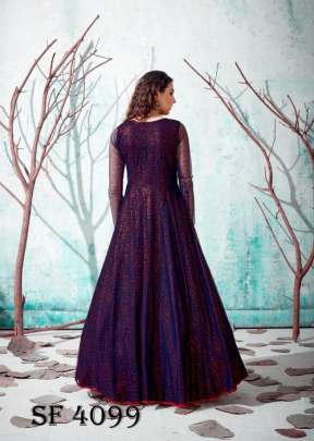 FLORY VOL 13 Anarkali Long Gown In Wine Color By SHUBHKALA