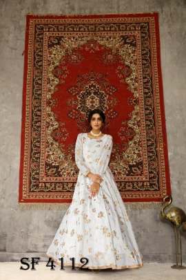 FLORY VOL 15 Anarkali Long Gown In White Color By SHUBHKALA