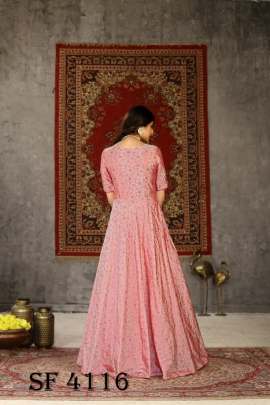 FLORY VOL 15 Anarkali Long Gown In Pink Color By SHUBHKALA