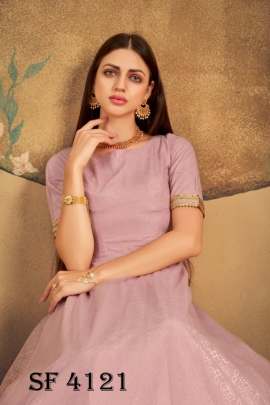 FLORY VOL 16 Anarkali Long Gown In Dusty Pink Color By SHUBHKALA