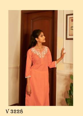 Fancy Kurti In 6 Color By Four Buttons