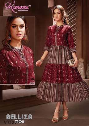 Fancy Kurti In 8 Color By Kansu