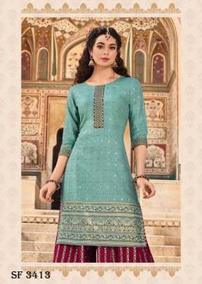 Fashion Label Vol 9 Kurti with Flair Plazzo    Sharara In 6 Design By Kajal Style