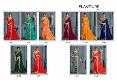 Flavours Designer Saree Catalogue