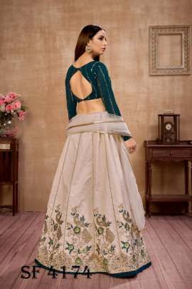 GIRLY VOL  12 Designer Lehengha Choli In Beige Color By SHUBHKALA