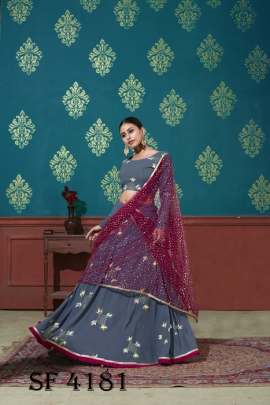 GIRLY VOL 14 Designer Lehengha Choli In Blue Color By SHUBHKALA