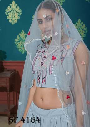 GIRLY VOL 15 Designer Lehengha Choli In Sky Color By SHUBHKALA