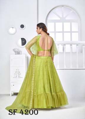 GIRLY VOL 19 Designer Lehengha Choli In Fluorescent green Color By SHUBHKALA