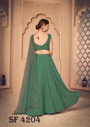 GIRLY VOL 21 Designer Lehengha Choli In Pista Green Color By SHUBHKALA