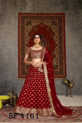 Girlish Vol  1 Bridal Lehengha Choli In Red Color By SHUBHKALA