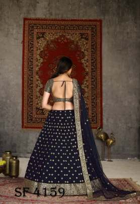 Girlish Vol  1 Bridal Lehengha Choli In Navy Blue Color By SHUBHKALA