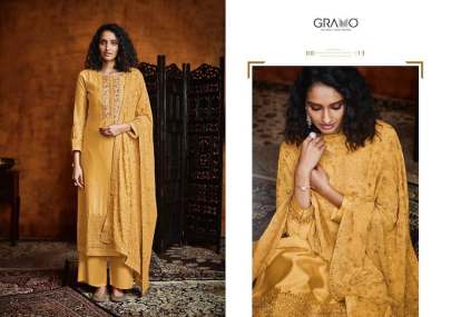 Gramo Heavy Fiyona Silk Salawar  Suit Collection