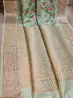 Handloom Weaving Silk Pista