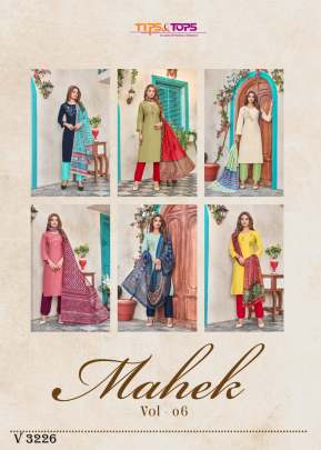 Heavy Chanderi Silk Kurti in 6 Color By TIPS & TOPS