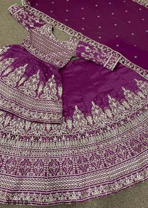 Heavy Lehenga choli In Rani Color BY HK