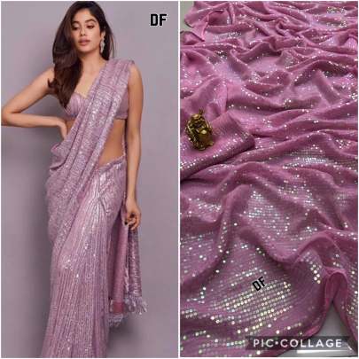 Heavy Russian Silk With Shinner Coating Pink Colour Saree