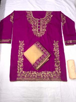 Heavy Tapeta Silk WITH Embroidery WORK