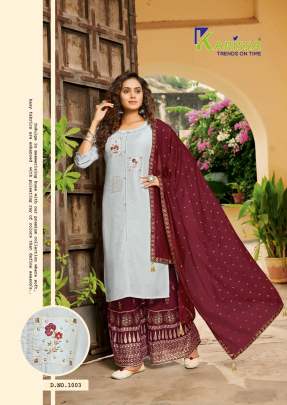 KARISSA RAAS LEELA TOP SHARARA WITH DUPATTA