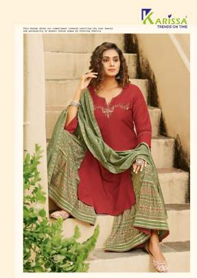 KARISSA RAAS LEELA TOP SHARARA WITH DUPATTA