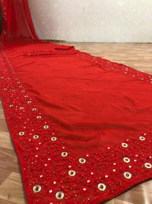 KD BEAUTIFUL BOLLYWOOD JAHANVI KAPOORS SAREE IN GEORGETTE