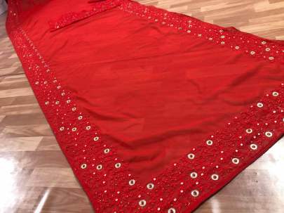 KD BEAUTIFUL BOLLYWOOD JAHANVI KAPOORS SAREE IN GEORGETTE