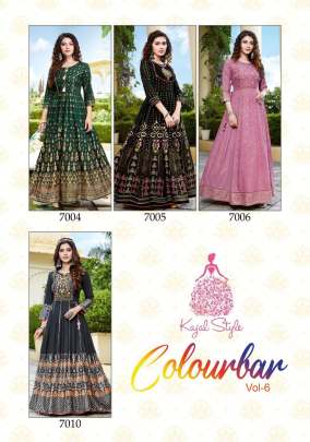 Kajal Style Fashion Colorbar Vol.6 Kurti Collection