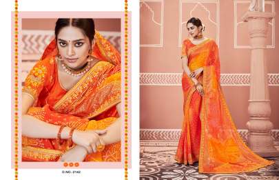 Kessi Bandhej Vol 10 Saree Sari