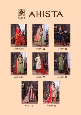 Kiana house of fashion Presents AHISTA Heavy Reyon Designer Kurti Catalogue